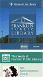 Mobile Screenshot of franklinpubliclibrary.org